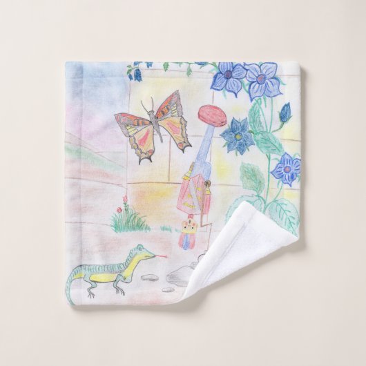 Aangepast Kinder kunstwerk, Nutcracker speelgoed,  Bad Handdoek (Wasdoekje)