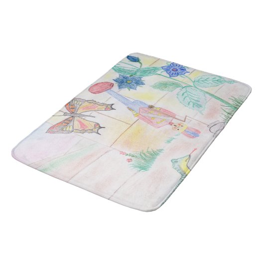 Aangepast Kinder kunstwerk, Nutcracker speelgoed,  Badmat (Gekanteld)