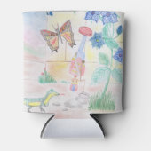 Aangepast Kinder kunstwerk, Nutcracker speelgoed, Blikjeskoeler (Voorkant)