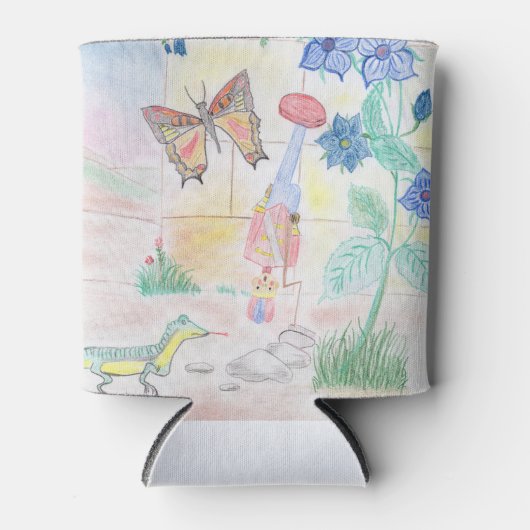 Aangepast Kinder kunstwerk, Nutcracker speelgoed, Blikjeskoeler (Voorkant)