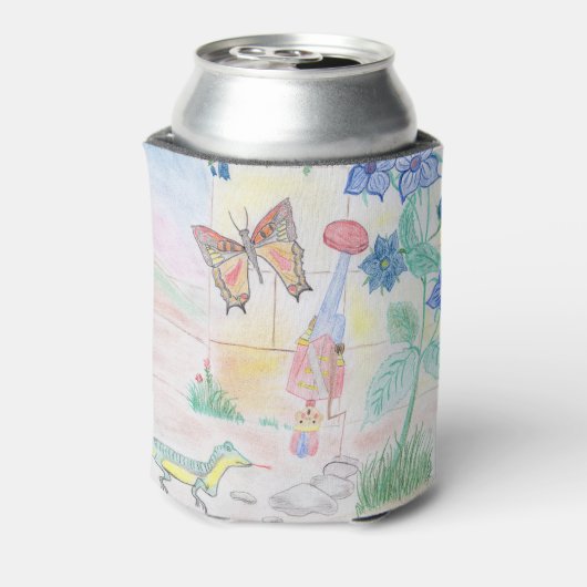 Aangepast Kinder kunstwerk, Nutcracker speelgoed,  Blikjeskoeler (Blikje Achterkant)