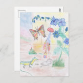 Aangepast Kinder kunstwerk, Nutcracker speelgoed, Briefkaart (Voorkant / Achterkant)