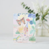 Aangepast Kinder kunstwerk, Nutcracker speelgoed, Briefkaart (Staand voorkant)