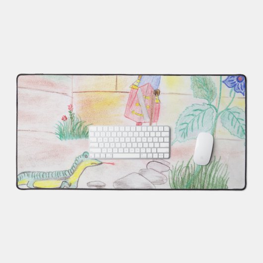 Aangepast Kinder kunstwerk, Nutcracker speelgoed,  Bureaumat (Keyboard & Muis)