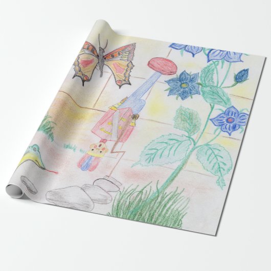 Aangepast Kinder kunstwerk, Nutcracker speelgoed,  Cadeaupapier (Uitgerold)