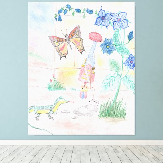 Aangepast Kinder kunstwerk, Nutcracker speelgoed,  Canvas Afdruk (Insitu (Houten vloer))