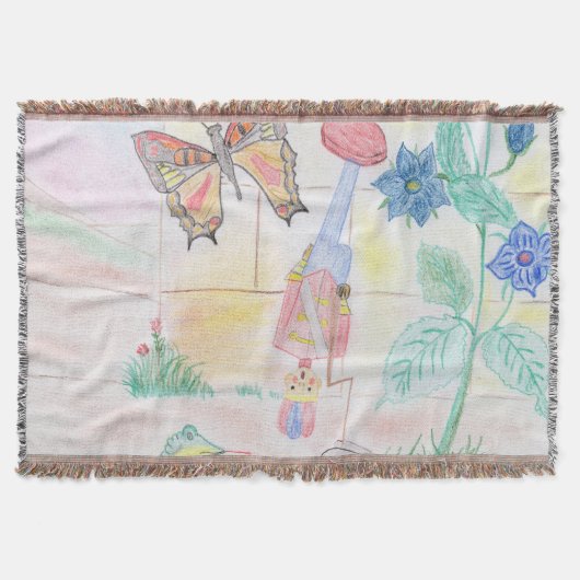 Aangepast Kinder kunstwerk, Nutcracker speelgoed, Deken (Voorkant)