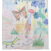 Aangepast Kinder kunstwerk, Nutcracker speelgoed, Douchegordijn (Voorkant)