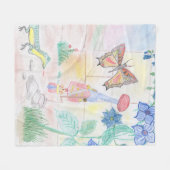 Aangepast Kinder kunstwerk, Nutcracker speelgoed,  Fleece Deken (Voorkant (Horizontaal))