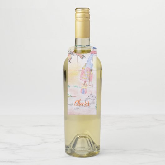 Aangepast Kinder kunstwerk, Nutcracker speelgoed,  Flessenhanger (Op fles)