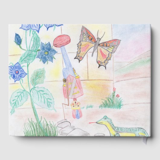 Aangepast Kinder kunstwerk, Nutcracker speelgoed,  Gastenboek (Achterkant)