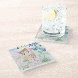 Aangepast Kinder kunstwerk, Nutcracker speelgoed,  Glazen Onderzetter