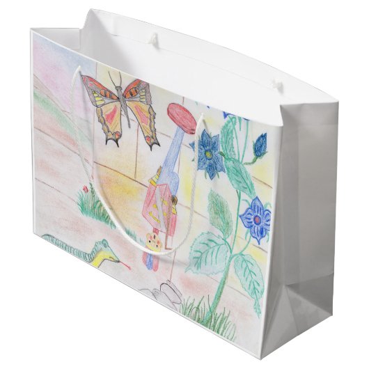 Aangepast Kinder kunstwerk, Nutcracker speelgoed,  Groot Cadeauzakje (Achterkant Gekanteld)