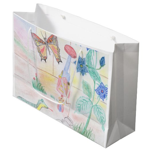 Aangepast Kinder kunstwerk, Nutcracker speelgoed,  Groot Cadeauzakje (Voorkant Gekanteld)