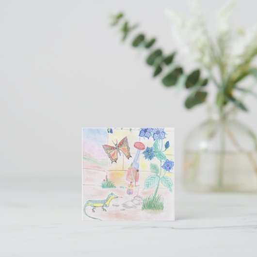 Aangepast Kinder kunstwerk, Nutcracker speelgoed,  Informatiekaartje (Staand voorkant)