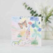 Aangepast Kinder kunstwerk, Nutcracker speelgoed, Kaart (Staand voorkant)