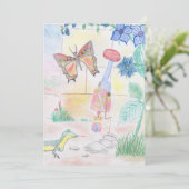 Aangepast Kinder kunstwerk, Nutcracker speelgoed,  Kaart (Staand voorkant)
