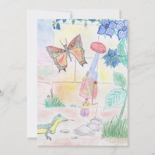 Aangepast Kinder kunstwerk, Nutcracker speelgoed,  Kaart