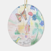 Aangepast Kinder kunstwerk, Nutcracker speelgoed,  Keramisch Ornament (Links)