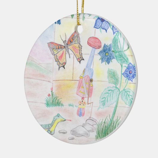 Aangepast Kinder kunstwerk, Nutcracker speelgoed,  Keramisch Ornament (Links)