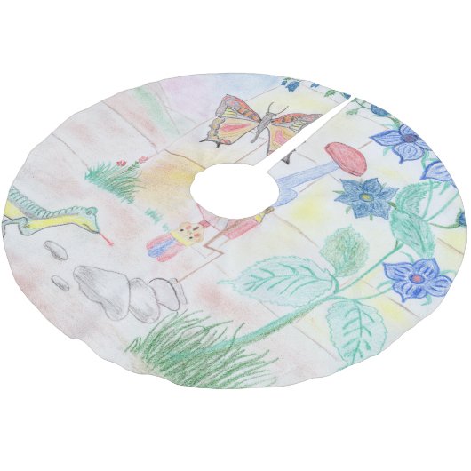 Aangepast Kinder kunstwerk, Nutcracker speelgoed,  Kerstboom Rok (Gekanteld)