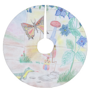 Aangepast Kinder kunstwerk, Nutcracker speelgoed, Kerstboom Rok