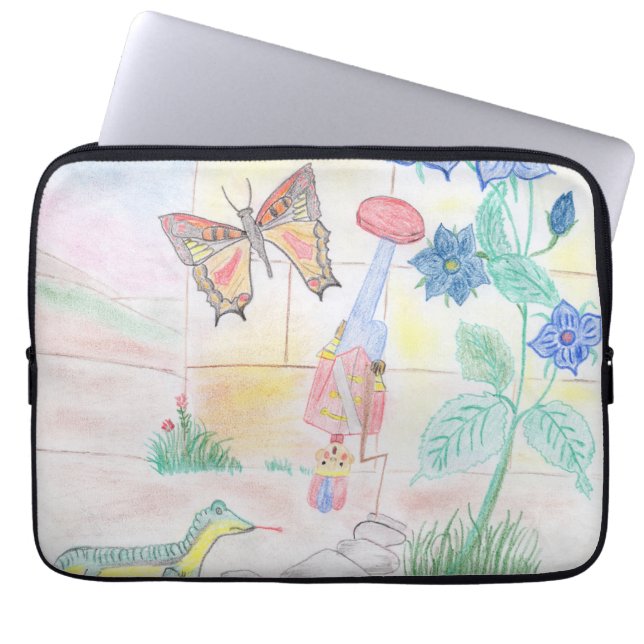 Aangepast Kinder kunstwerk, Nutcracker speelgoed,  Laptop Sleeve (Voorkant)