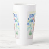 Aangepast Kinder kunstwerk, Nutcracker speelgoed,  Latte Mok (Voorkant)