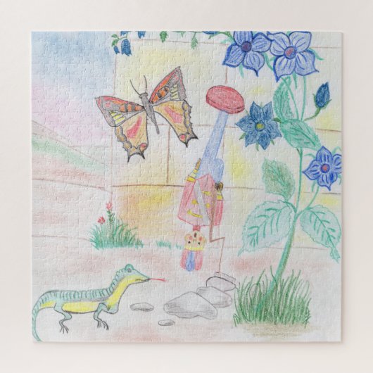 Aangepast Kinder kunstwerk, Nutcracker speelgoed,  Legpuzzel (Verticaal)