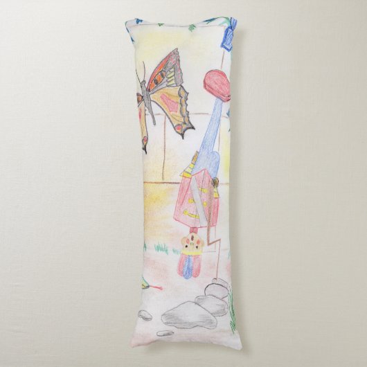 Aangepast Kinder kunstwerk, Nutcracker speelgoed,  Lichaamskussen (Voorkant Verticaal)