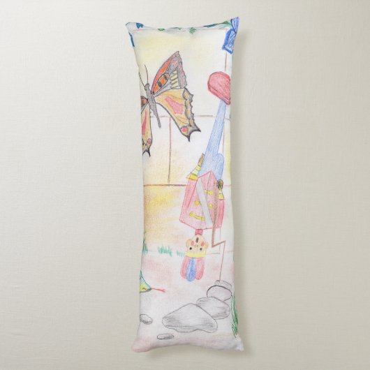 Aangepast Kinder kunstwerk, Nutcracker speelgoed,  Lichaamskussen (Achterkant (Verticaal))