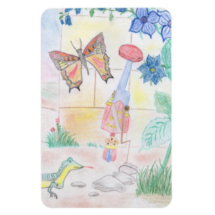 Aangepast Kinder kunstwerk, Nutcracker speelgoed,  Magneet