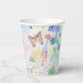 Aangepast Kinder kunstwerk, Nutcracker speelgoed, Papieren Bekers (Achterkant)