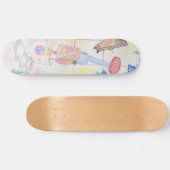 Aangepast Kinder kunstwerk, Nutcracker speelgoed,  Persoonlijk Skateboard (Horizontaal)