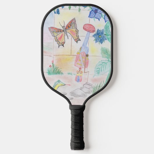 Aangepast Kinder kunstwerk, Nutcracker speelgoed, Pickleball Paddle (Voorkant)