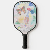 Aangepast Kinder kunstwerk, Nutcracker speelgoed, Pickleball Paddle (Achterkant)
