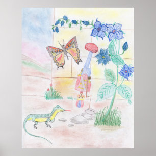 Aangepast Kinder kunstwerk, Nutcracker speelgoed, Poster