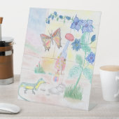 Aangepast Kinder kunstwerk, Nutcracker speelgoed, Reclamebord Met Voetstuk (Insitu)