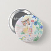 Aangepast Kinder kunstwerk, Nutcracker speelgoed,  Ronde Button 5,7 Cm (Voorkant /achterkant)