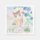 Aangepast Kinder kunstwerk, Nutcracker speelgoed,  Servet (Voorkant)