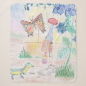 Aangepast Kinder kunstwerk, Nutcracker speelgoed,  Sherpa Deken (Voorkant)