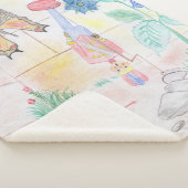 Aangepast Kinder kunstwerk, Nutcracker speelgoed,  Sherpa Deken (3/4)