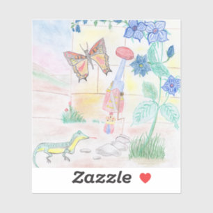 Aangepast Kinder kunstwerk, Nutcracker speelgoed, Sticker