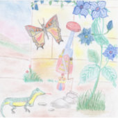 Aangepast Kinder kunstwerk, Nutcracker speelgoed, Sticker (Voorkant)