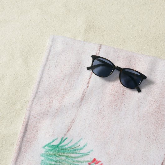 Aangepast Kinder kunstwerk, Nutcracker speelgoed, Strandlaken (In situ)