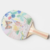 Aangepast Kinder kunstwerk, Nutcracker speelgoed, Tafeltennisbatje (Zijkant)