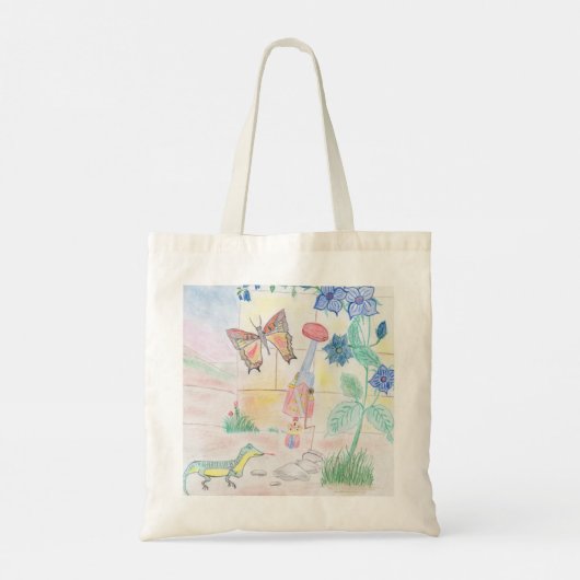 Aangepast Kinder kunstwerk, Nutcracker speelgoed, Tote Bag (Achterkant)