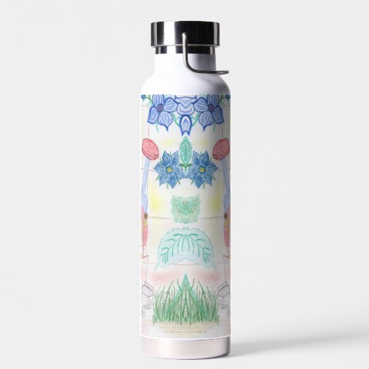 Aangepast Kinder kunstwerk, Nutcracker speelgoed,  Waterfles (Links)