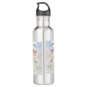 Aangepast Kinder kunstwerk, Nutcracker speelgoed,  Waterfles (Achterkant)