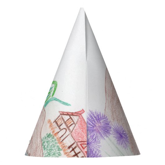 Aangepast Kinder kunstwerk, twee leuke muis, bloem Feesthoedjes (Achterkant)